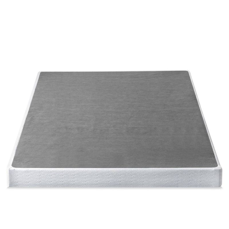 Twin 5" Metal Smart BoxSpring Mattress Base with Quick Assembly Gray - Zinus