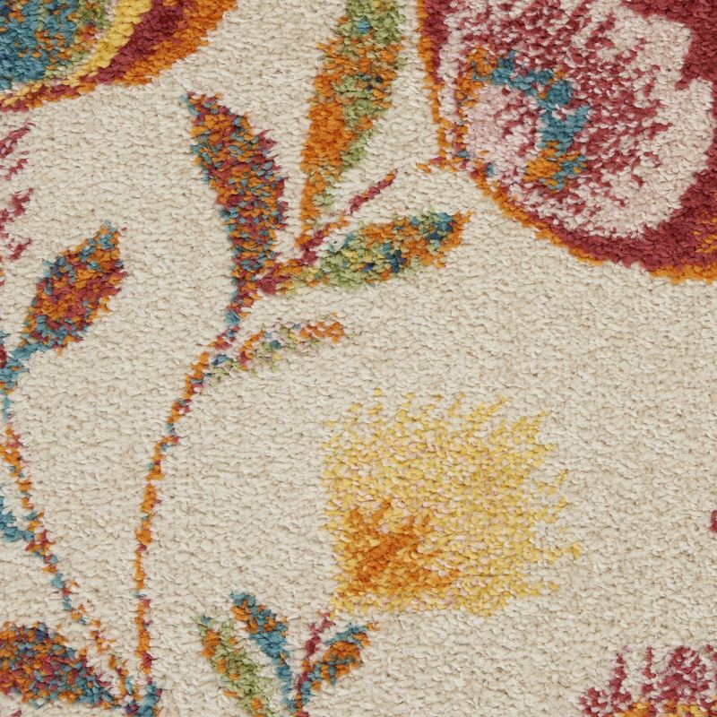 Nourison Allur Blooming Floral Indoor Area Rug Ivory Multicolor 9' x 12'