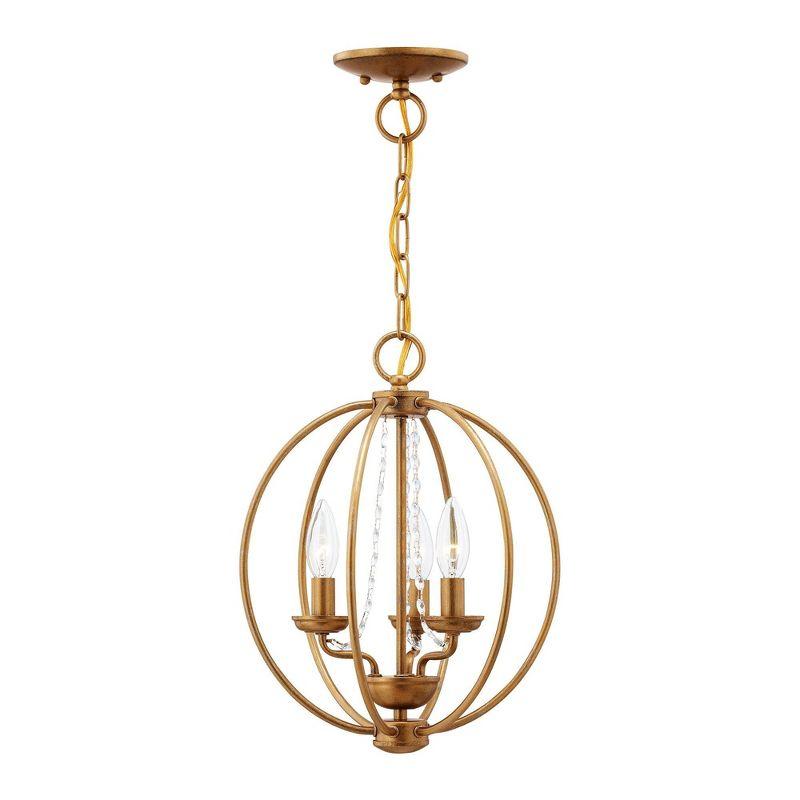 Livex Lighting Arabella 3 - Light Chandelier in  Antique Gold Leaf