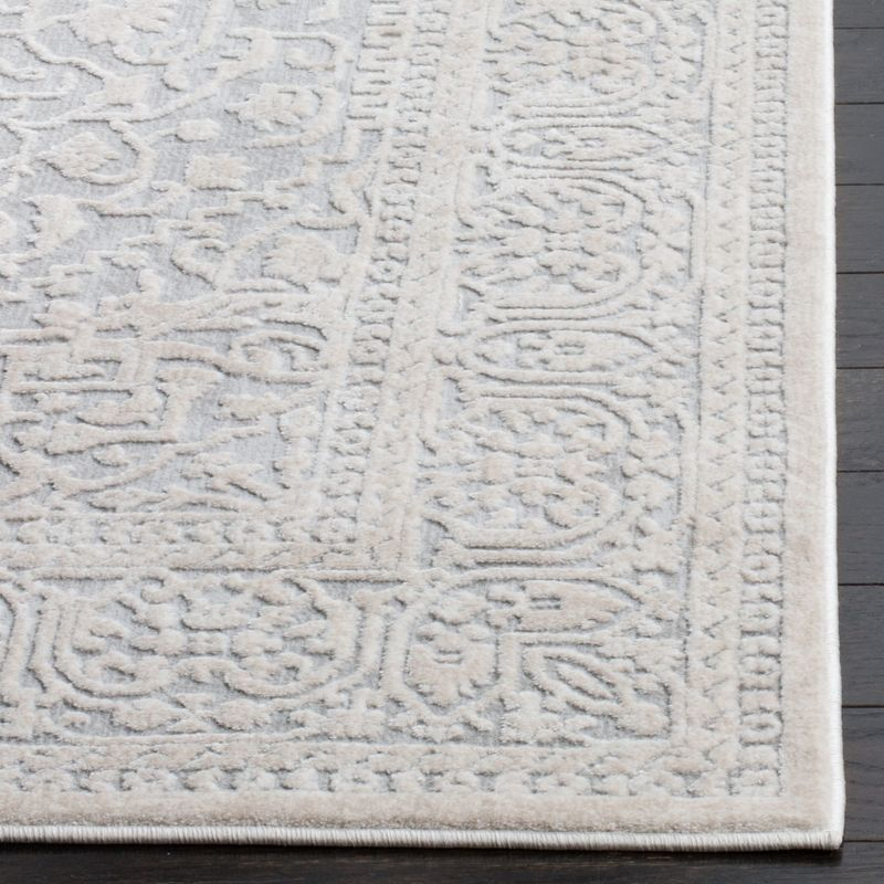Reflection RFT670 Power Loomed Indoor Area Rug - 9'x12' - Light Grey/Cream - Safavieh