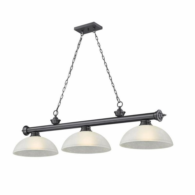 Z-Lite Cordon 3 - Light Chandelier in  Bronze Plate