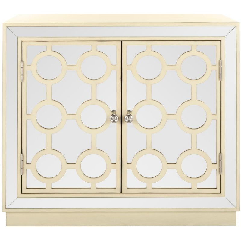Kaia 2 Door Chest - CHS6404 - Antique Beige/Mirror - Safavieh