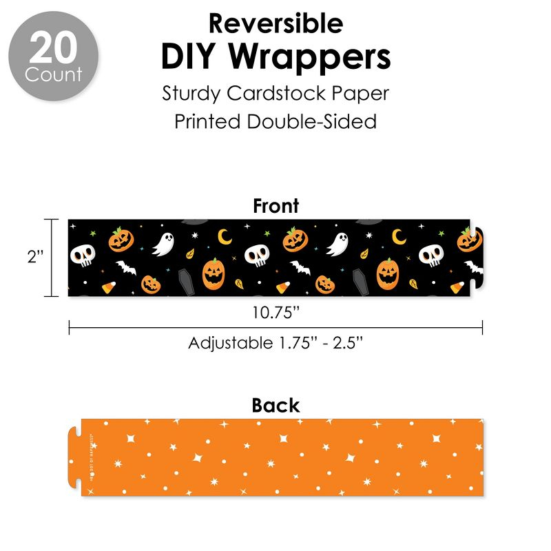 Big Dot of Happiness Jack-O'-Lantern Halloween - Kids Halloween Party Favors and Cupcake Kit - Fabulous Favor Party Pack - 100 Pc