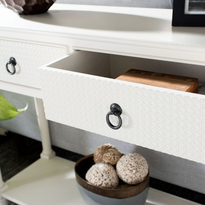 Haines 2 Drawer Console Table - CNS5727D - White - Safavieh