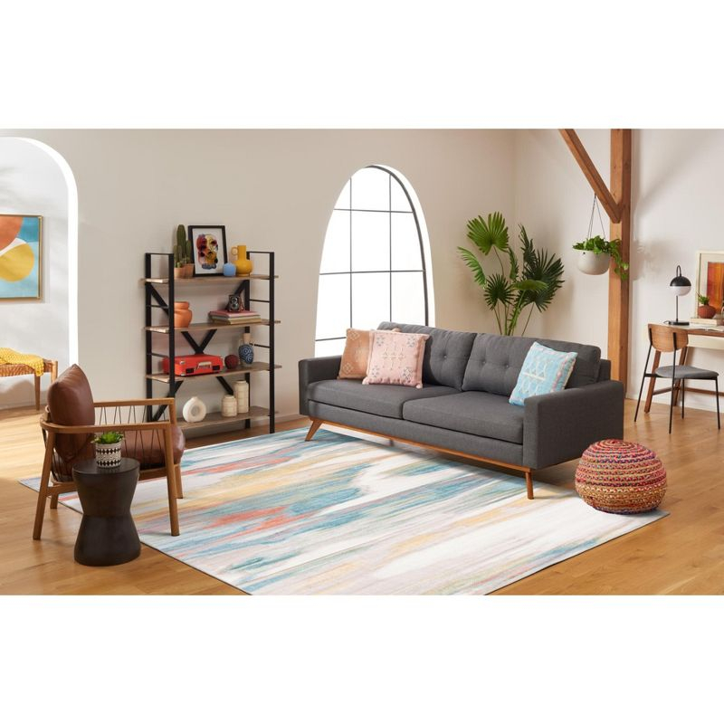 Skyler SKY542 Power Loomed Indoor Area Rug - Beige/Terracotta - 8'x10' - Safavieh