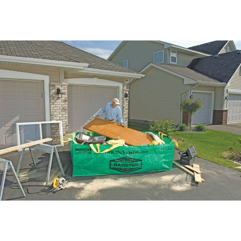 Waste Management Bagster Dumpster in a Bag Green