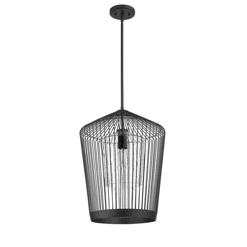 Z-Lite Lido 1 - Light Pendant in  Matte Black