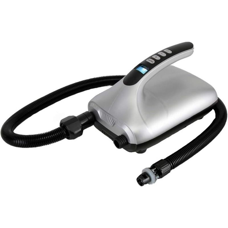 SereneLife High Pressure SUP Electric Air Pump - Silver & Black