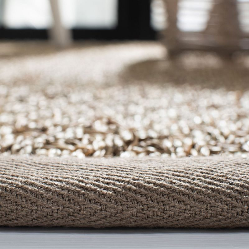 Natural Fiber NF114 Power Loomed Indoor Area Rug - Natural/Grey - 7'x7' - Safavieh.