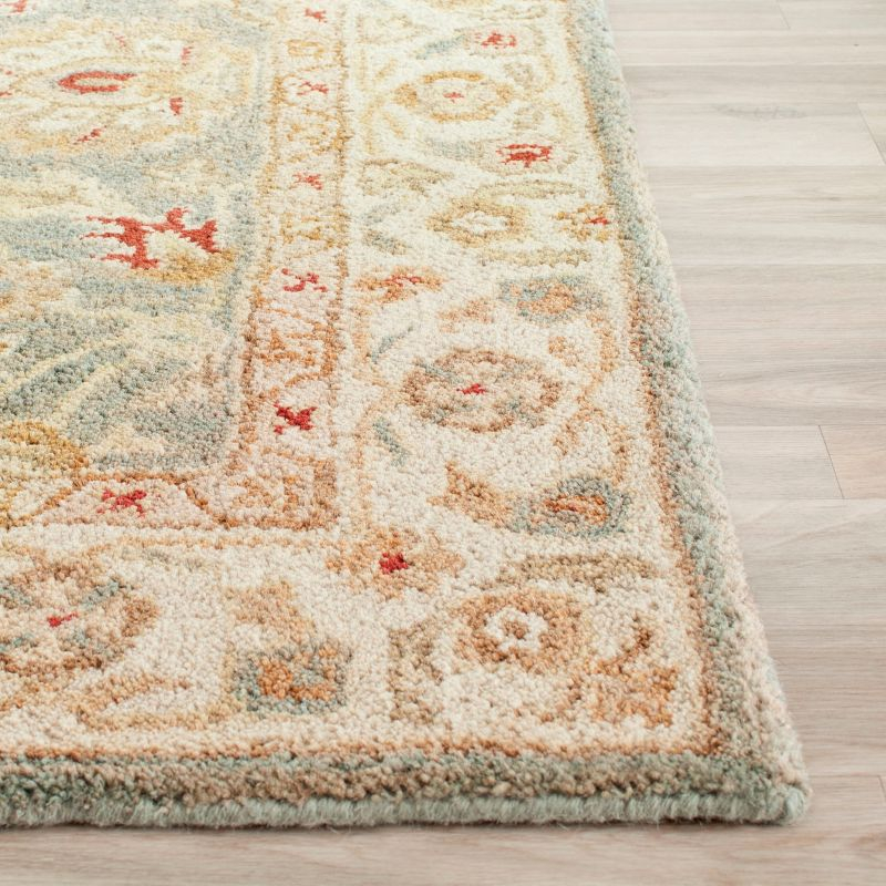 Antiquity AT822 Hand Tufted Runner Rug - Grey Blue/Beige - 2'3"x14' - Safavieh.