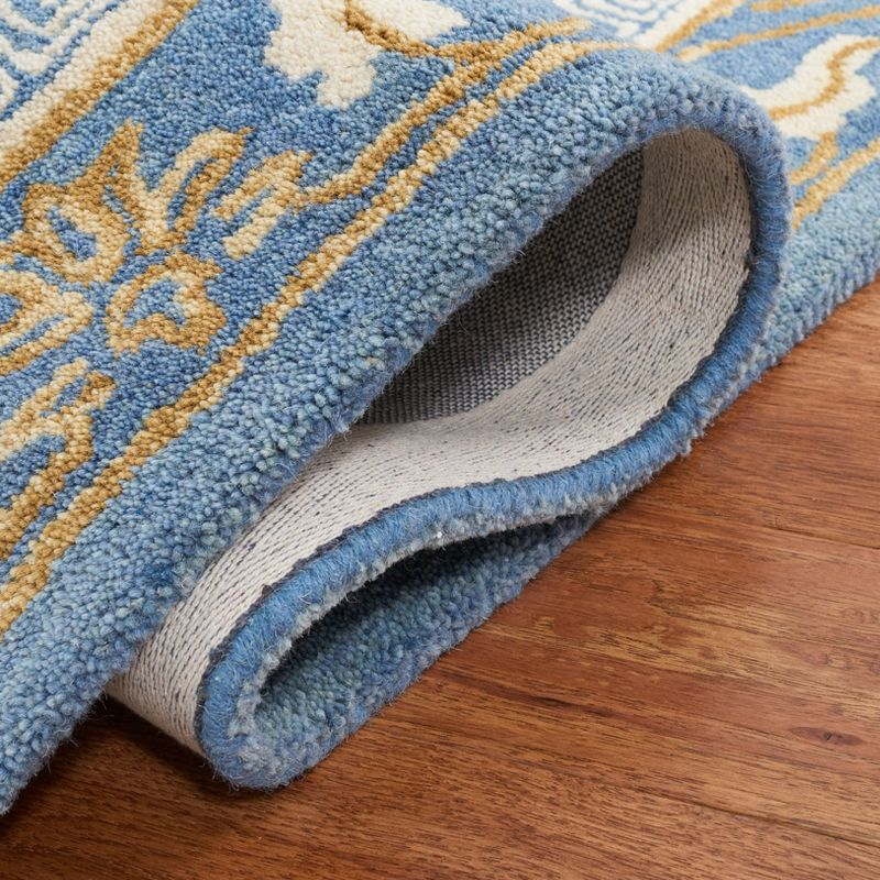 Antiquity AT860 Hand Tufted Indoor Accent Rug - Blue/Ivory - 3'x5' - Safavieh