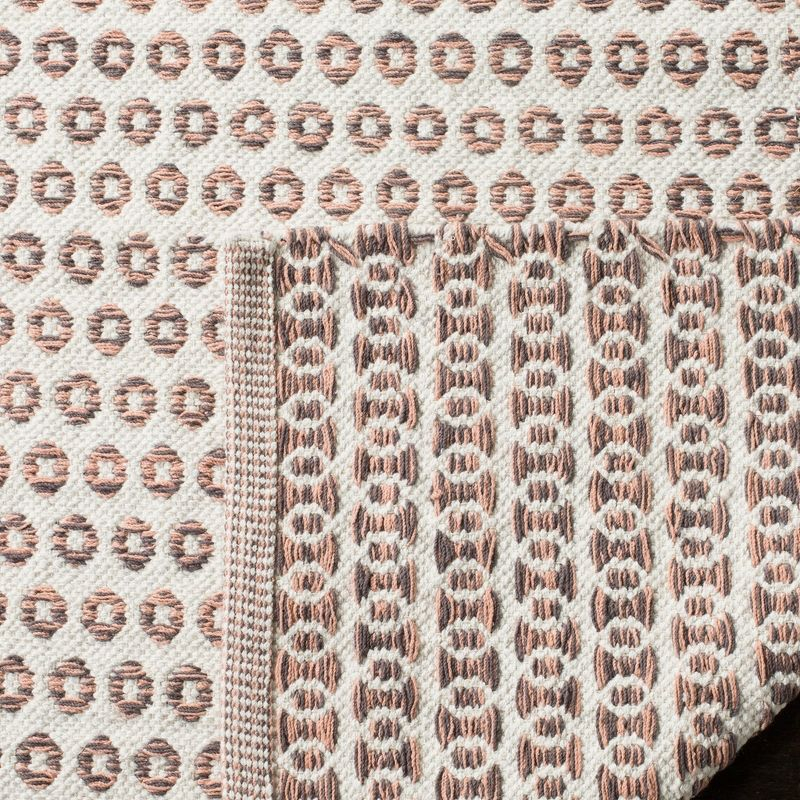 Montauk MTK616 Hand Woven Indoor Accent Rug - Charcoal/Peach/Ivory - 3'x5' - Safavieh