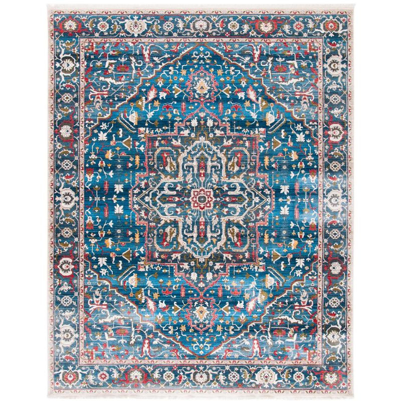 Vintage Persian VTP479 Power Loomed Indoor Area Rug - Blue/Ivory - 8'x10' - Safavieh