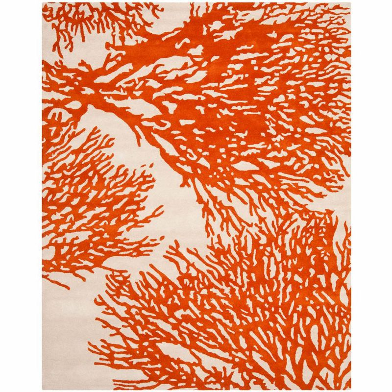Bella BEL115 Hand Tufted Area Rug - Beige/Terracotta - 8'x10' - Safavieh.