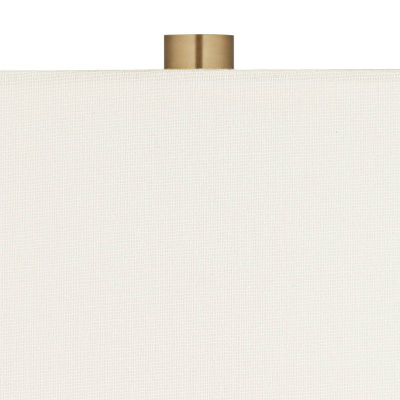 Possini Euro Design Cyclone 30" Tall Large Modern Glam Luxury End Table Lamp Gold Finish Metal Marble Single White Shade Living Room Bedroom Bedside