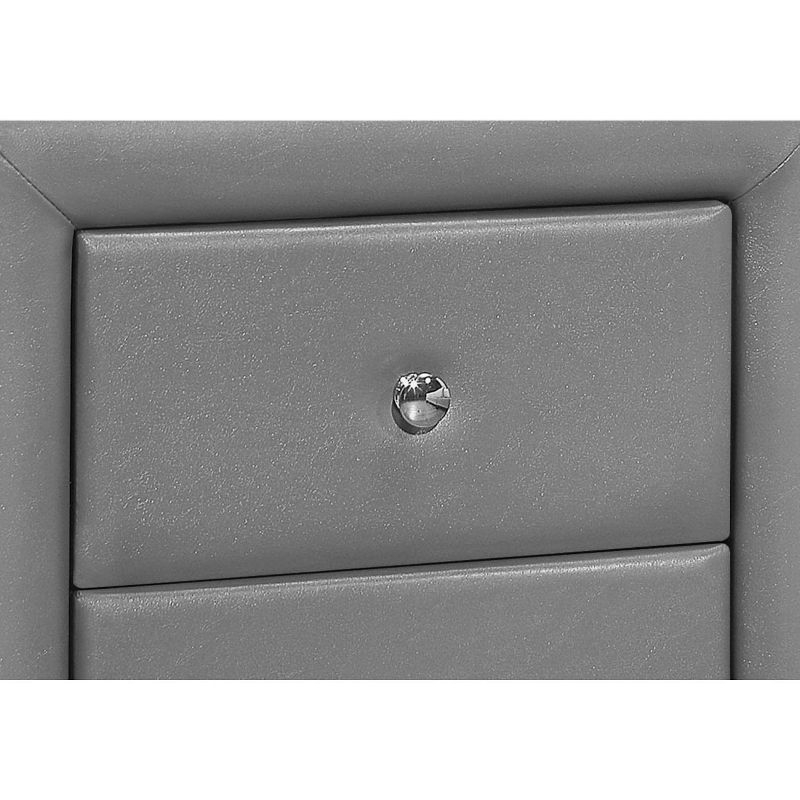 Monarch Specialties Accent Table Side End Nightstand Lamp Living Room Bedroom Metal Laminate Black Contemporary Modern