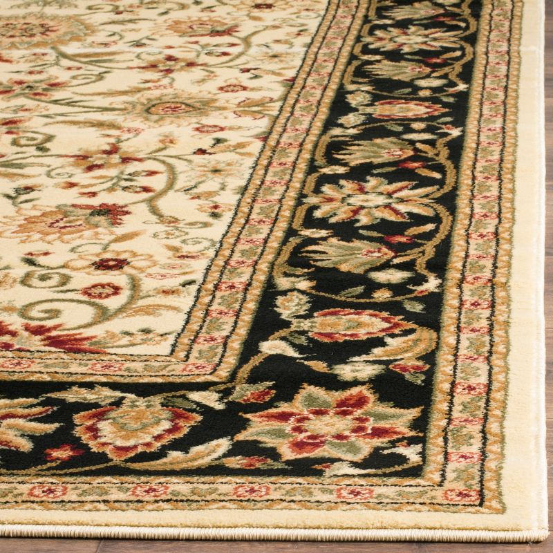 Lyndhurst LNH212 Power Loomed Accent Rug - Ivory/Black - 2'3"x4' - Safavieh