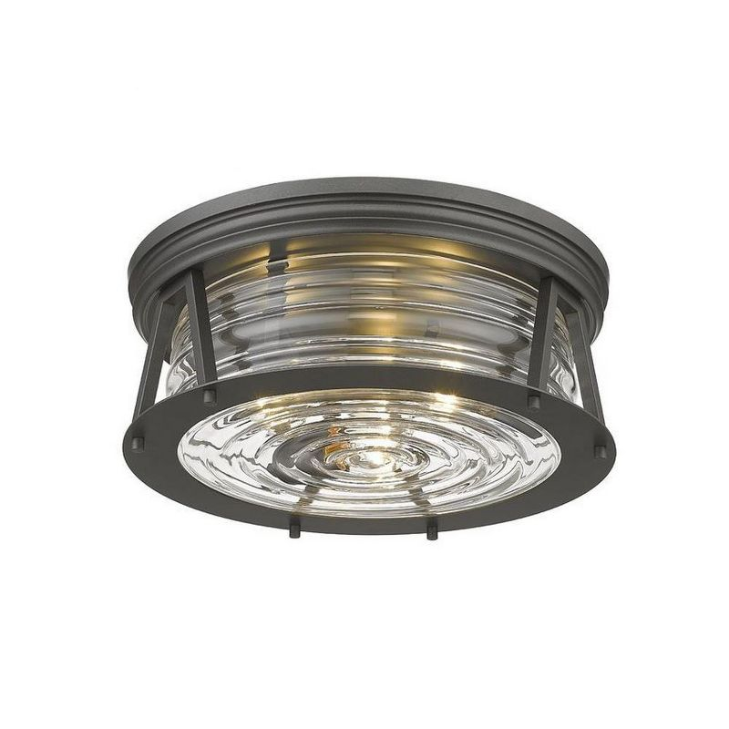Z-Lite Cape Harbor 3 - Light Flush Mount in  Bronze