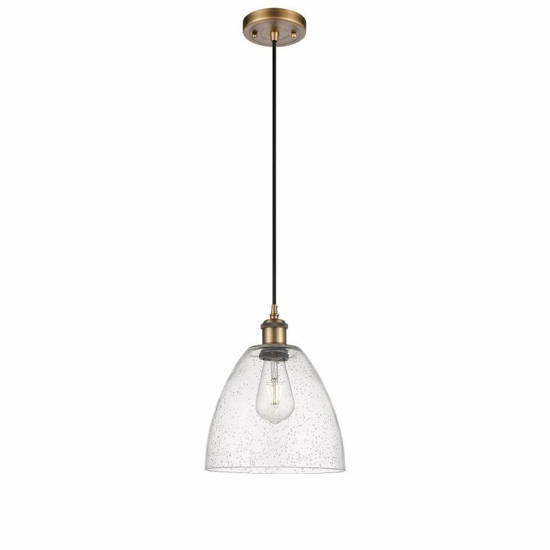 Innovations Lighting Bristol Glass 1 - Light Pendant in  Brushed Brass