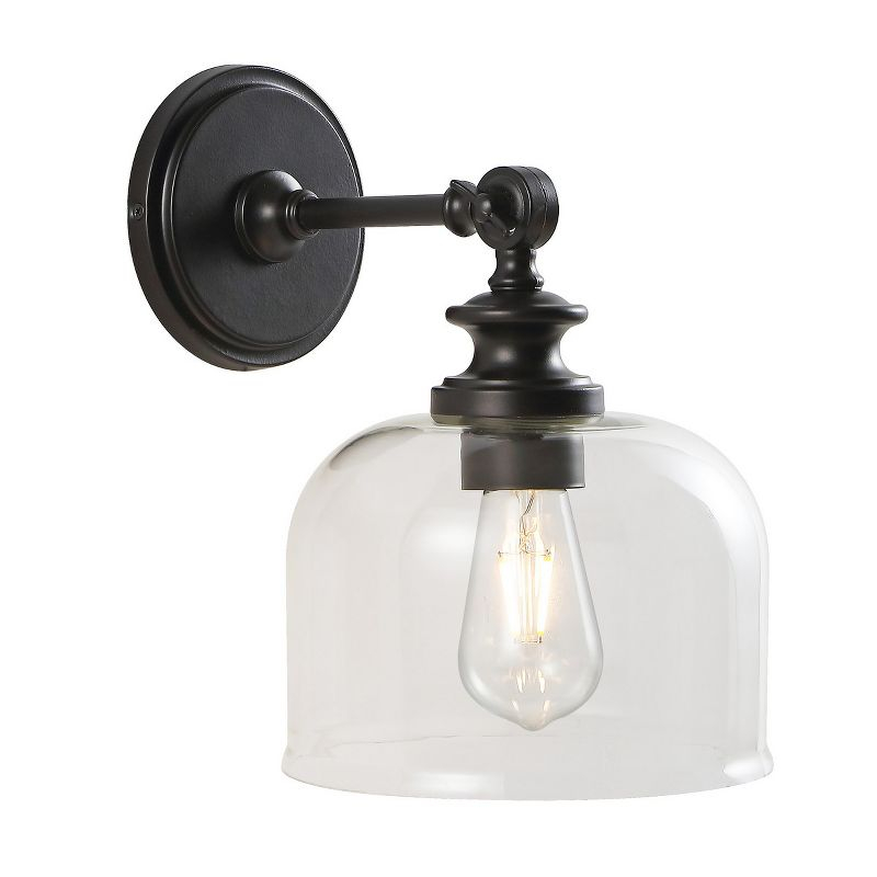 Neri 8" Wall Sconce (Set of 2) - SCN4065 - Oil Rub Bronze/Clear - Safavieh