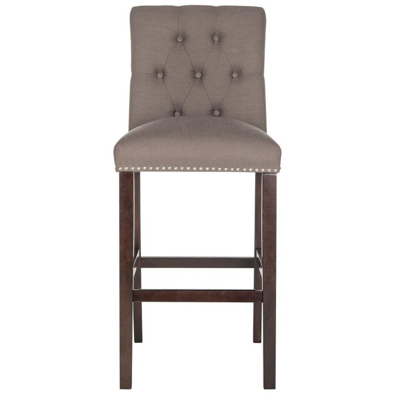 Norah Bar Stool (Set of 2) - FOX6210 - Dark Taupe - Safavieh Couture