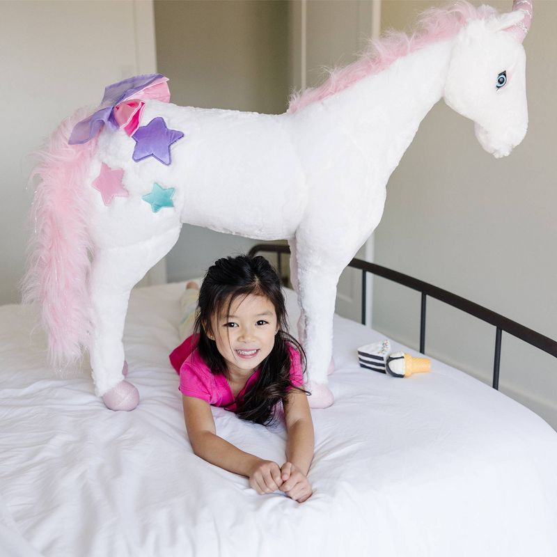 Melissa & Doug Giant Unicorn - Lifelike Plush Stuffed Animal