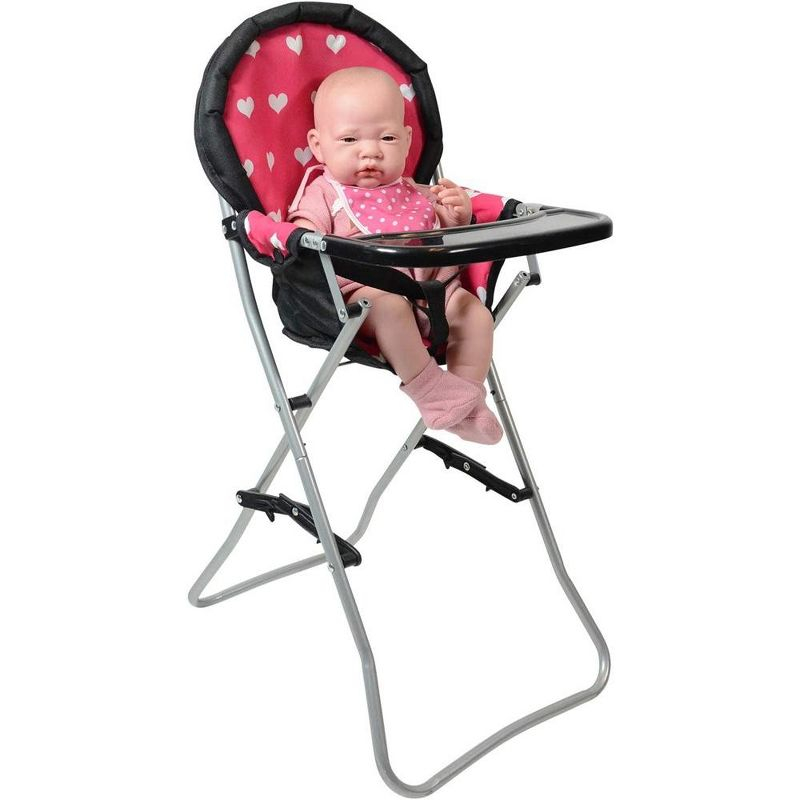 The New York Doll Collection 18 Inch Doll High Chair Pink