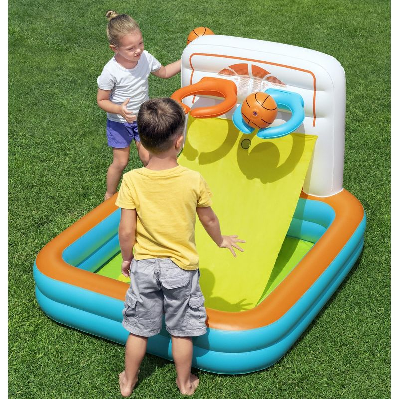 Bestway Kick 'N Swish – 3-in-1 Inflatable Sports Activity Center for Kids 2+