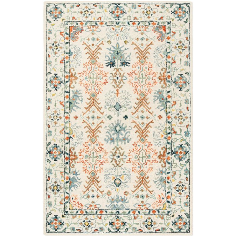 Aspen APN310 Hand Tufted Indoor Area Rug - Ivory/Blue - 6'x9' - Safavieh