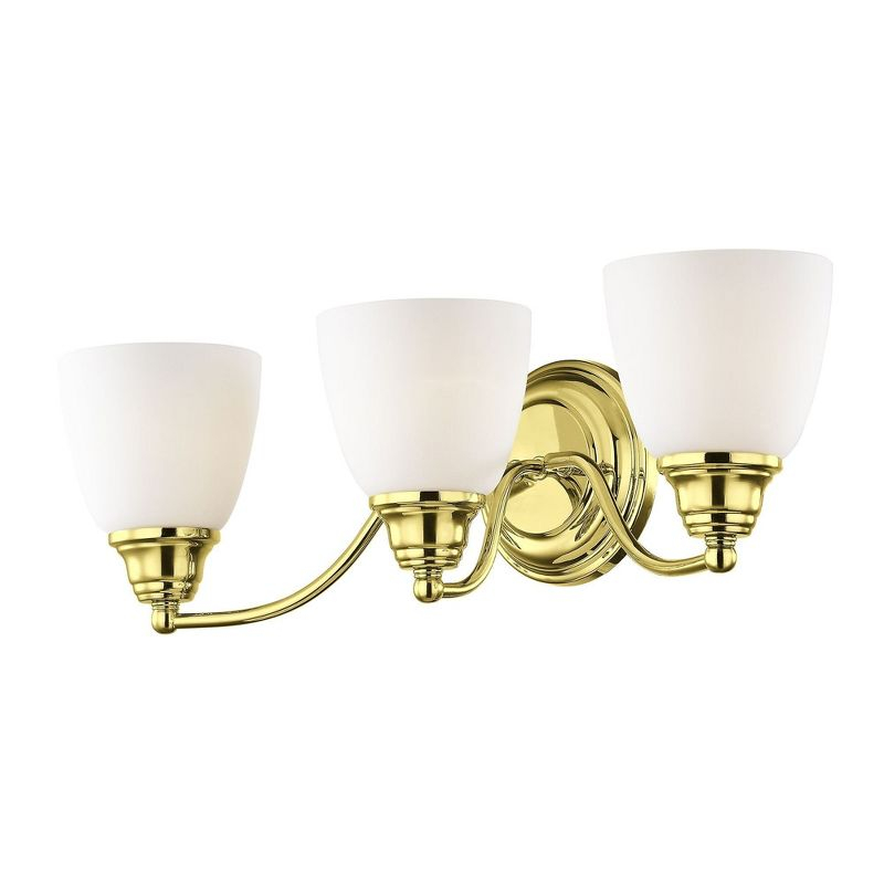 Livex Lighting Somerville 3 - Light Vanity in  Polished Brass