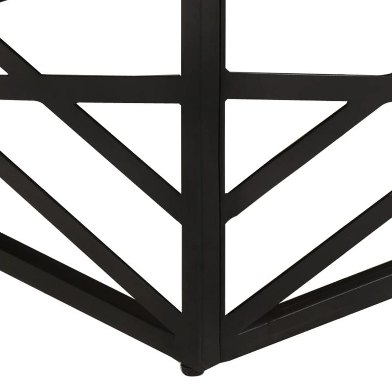 vidaXL Coffee Table 26.8"x26.8"x13.8" Solid Mango Wood