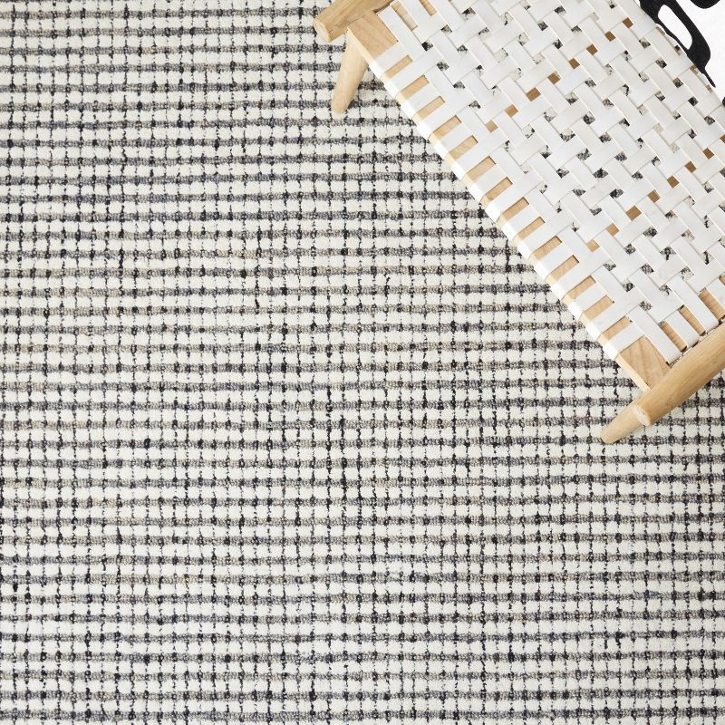 Abstract ABT853 Handmade Indoor Area Rug - Grey/Ivory - 8'x10' - Safavieh