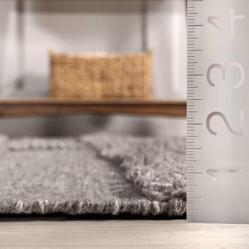 Nuloom Samba Textured Cotton-Blend Area Rug, 10' x 14', Grey