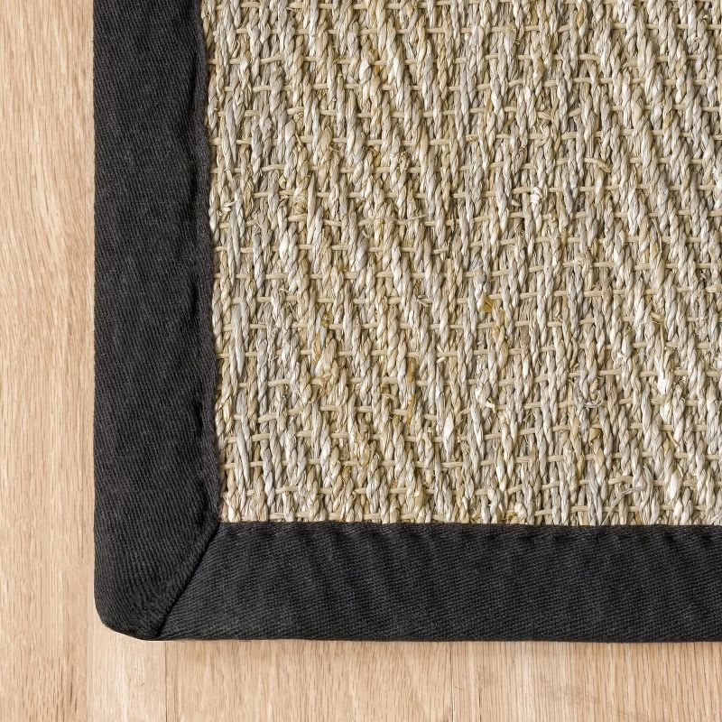 Nuloom Larnaca Seagrass Herringbone Indoor Area Rug, Oval 5' x 8'