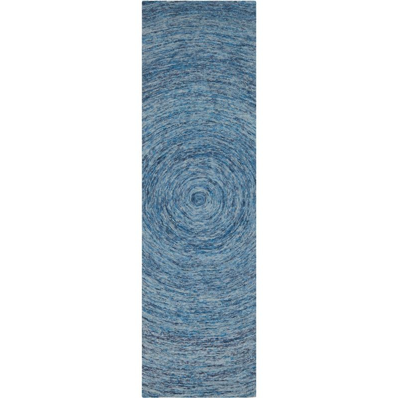 Ikat IKT633 Hand Tufted Runner Rug - Dark Blue/Multi - 2'3"x6' - Safavieh