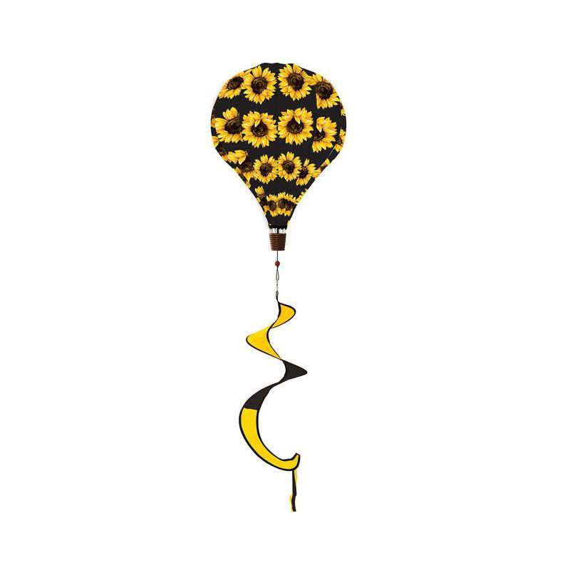 Briarwood Lane Everyday Sunflowers Hot Air Balloon Windsock Wind Twister 54x12