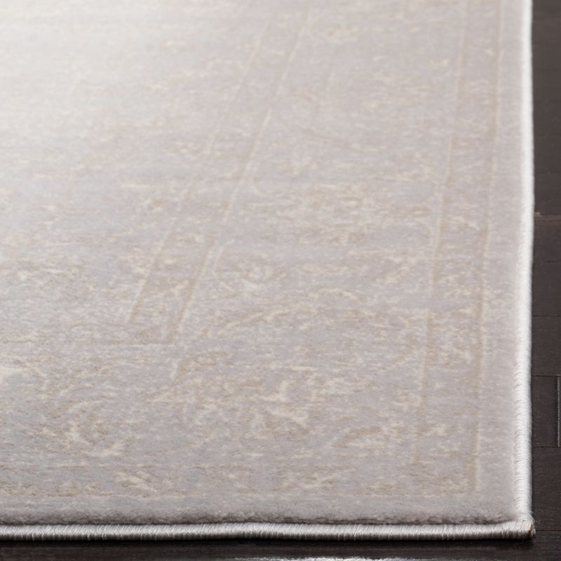 Carnegie CNG621 Power Loomed Area Rug - Light Grey/Cream - 4'x6' - Safavieh.