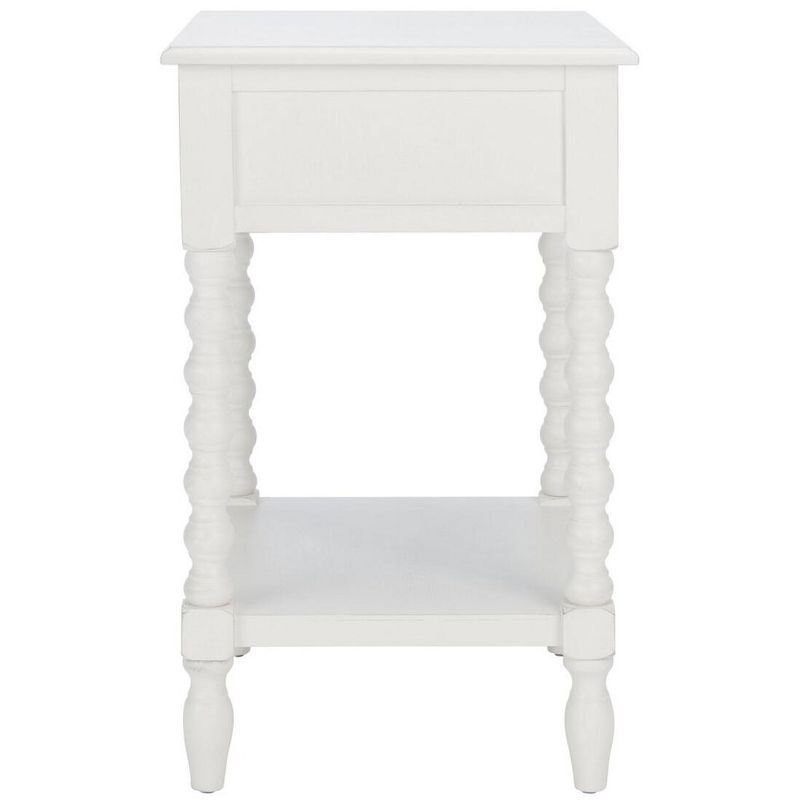 Athena Accent Table - Distressed White - Safavieh.