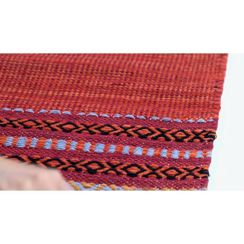 Montauk MTK214 Hand Woven Indoor Area Rug - Red/Ivory - 5'x8' - Safavieh