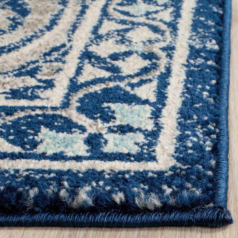 Evoke EVK251 Power Loomed Runner Rug - Blue/Ivory - 2'2"x7' - Safavieh.