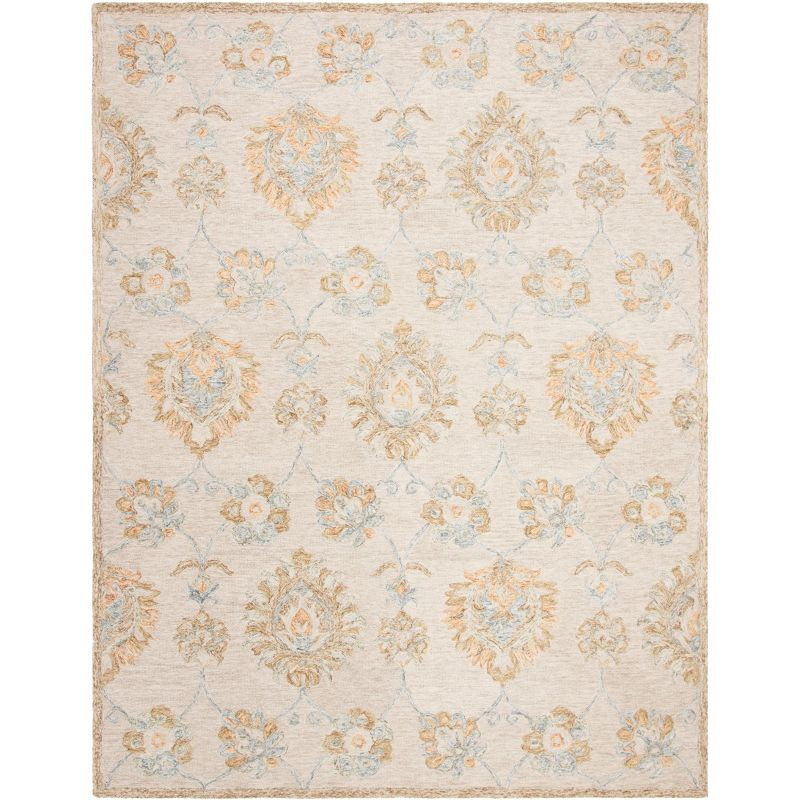 Blossom BLM560 Hand Tufted Area Rug - Beige/Sage - 8'x10' - Safavieh.
