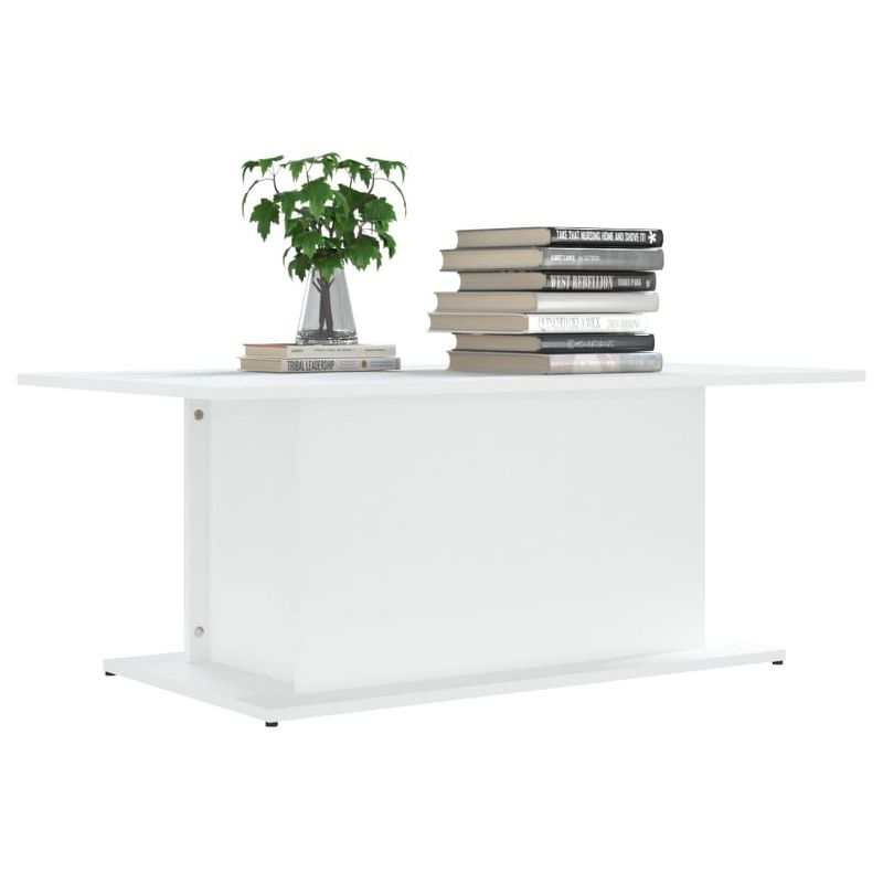 vidaXL Coffee Table White 40.2"x21.9"x15.7" Engineered Wood