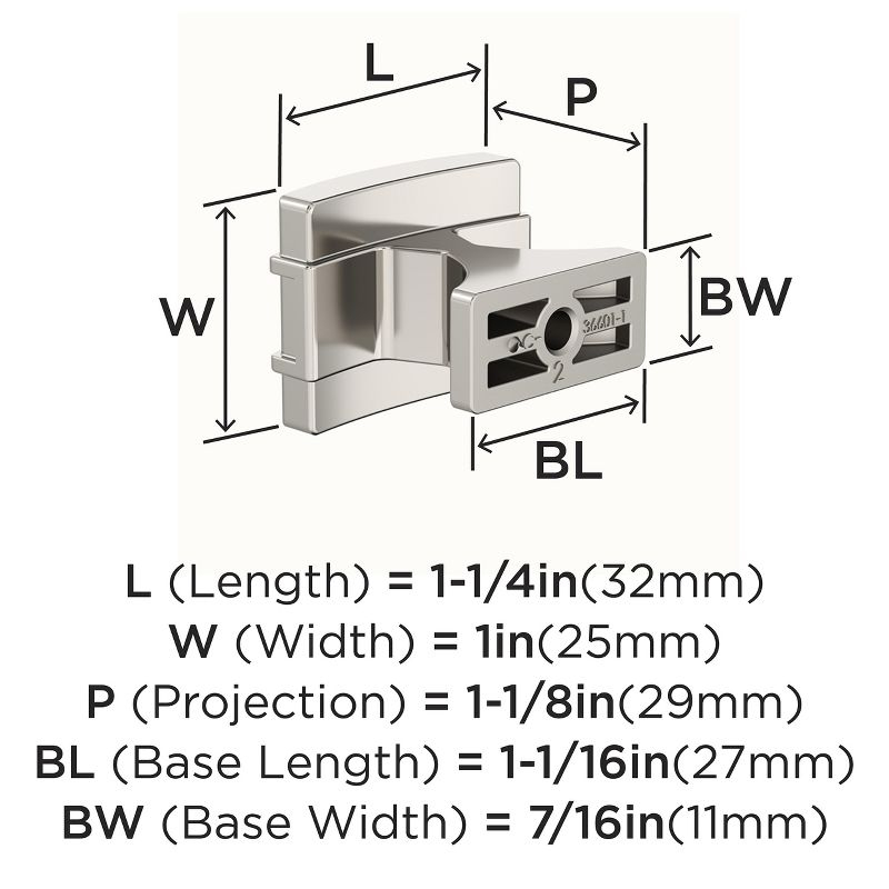 Amerock Davenport 1-1/4 inch (32mm) Length