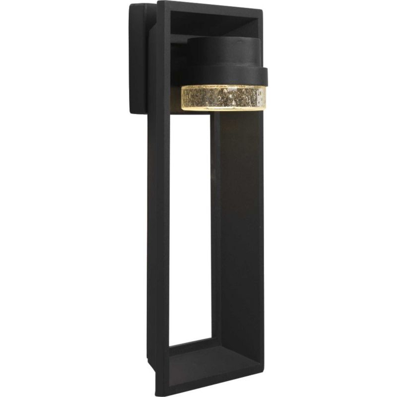 Progress Lighting Z-1010 Outdoor Wall Light, 1-Light, Architectural Bronze, Seeded Glass Shade