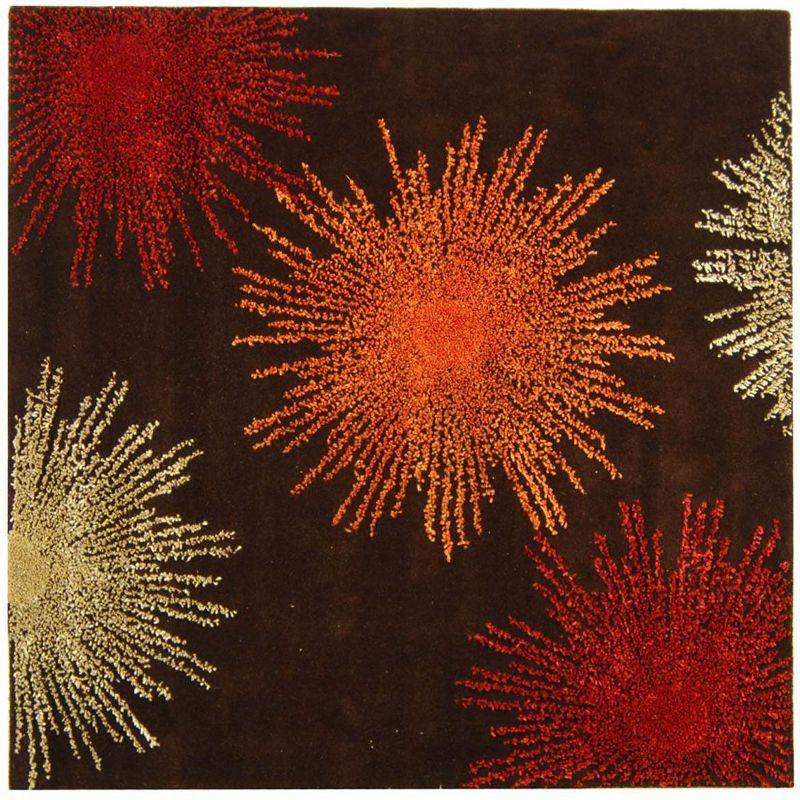 Soho SOH712 Hand Tufted Indoor Area Rug - Brown/Multi - 6'x6' - Safavieh.
