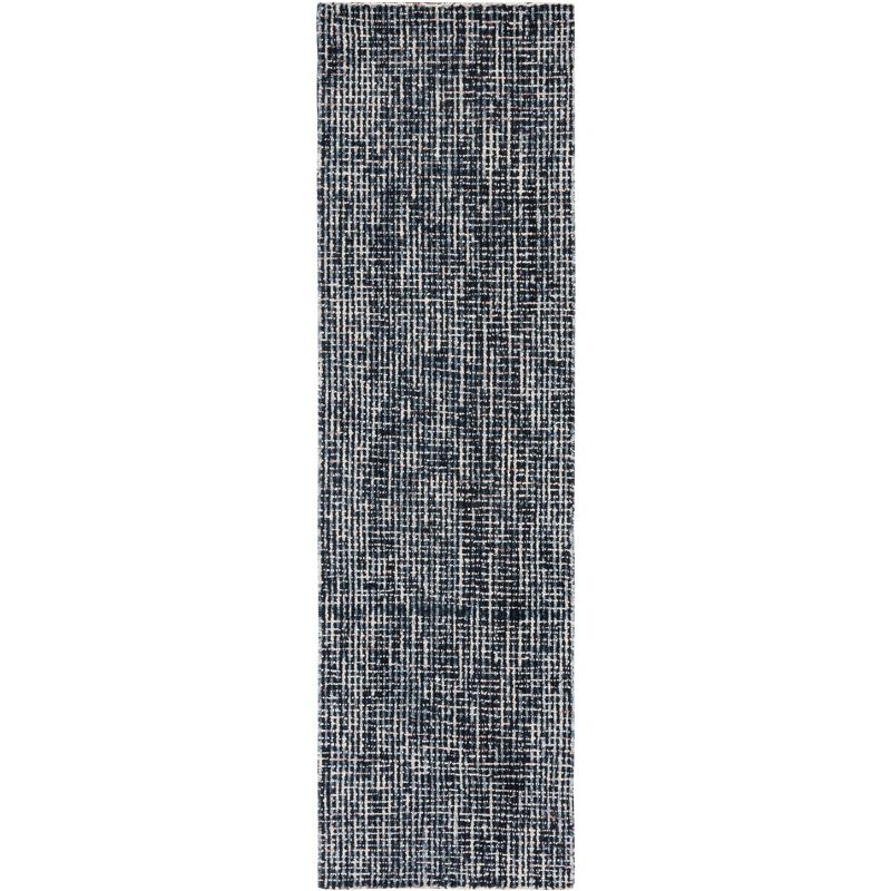 Abstract ABT468 Handmade Indoor Runner - Black/Grey - 2'-3"x8' - Safavieh