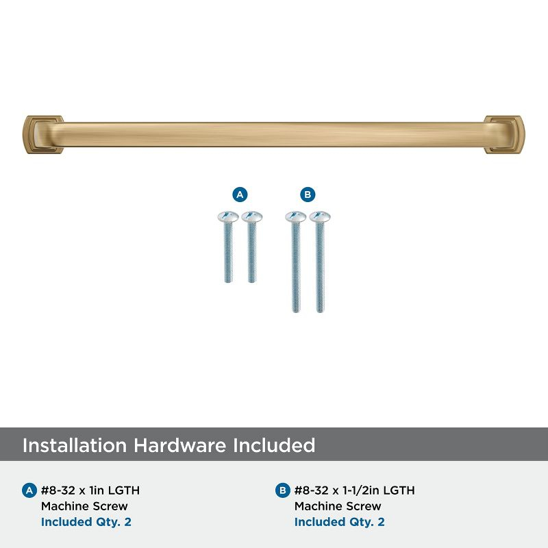 Amerock Surpass 8-13/16 inch (224mm) Center-to-Center Champagne Bronze Cabinet Pull