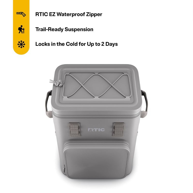 RTIC Outdoors 24qt Ultra-Tough Backpack Cooler - Gray