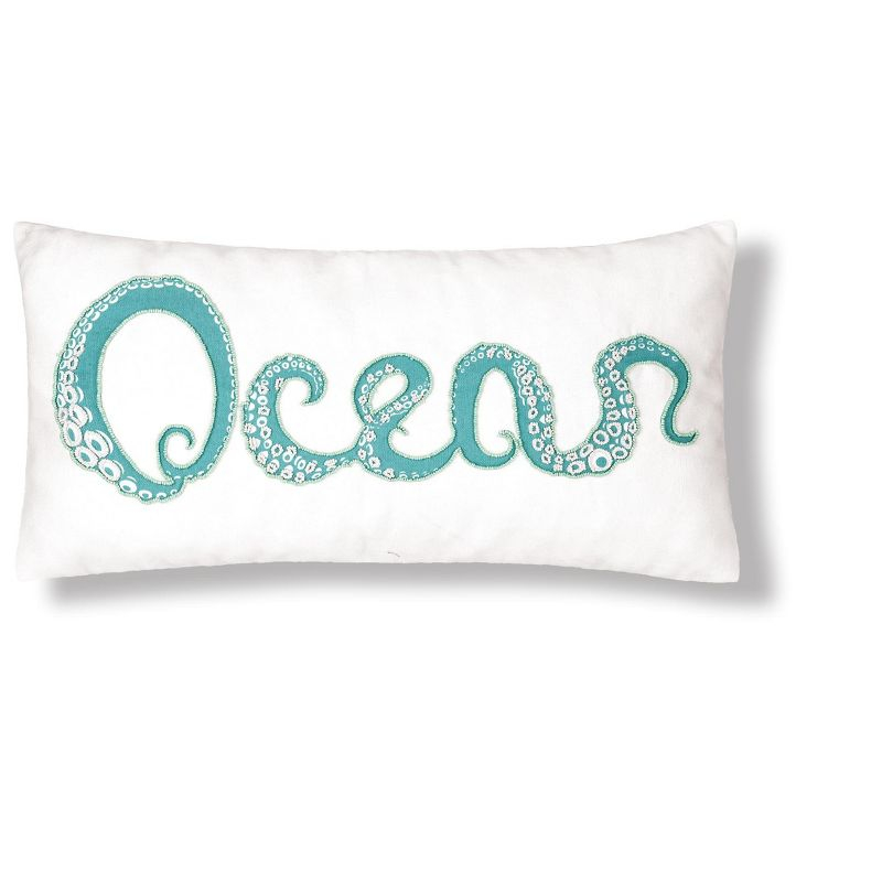 C&F Home Octi Ocean Beaded Throw Pillow