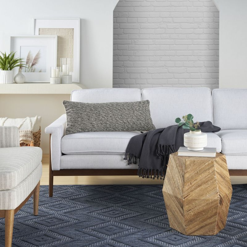 Cotton Reversible Throw Pillow